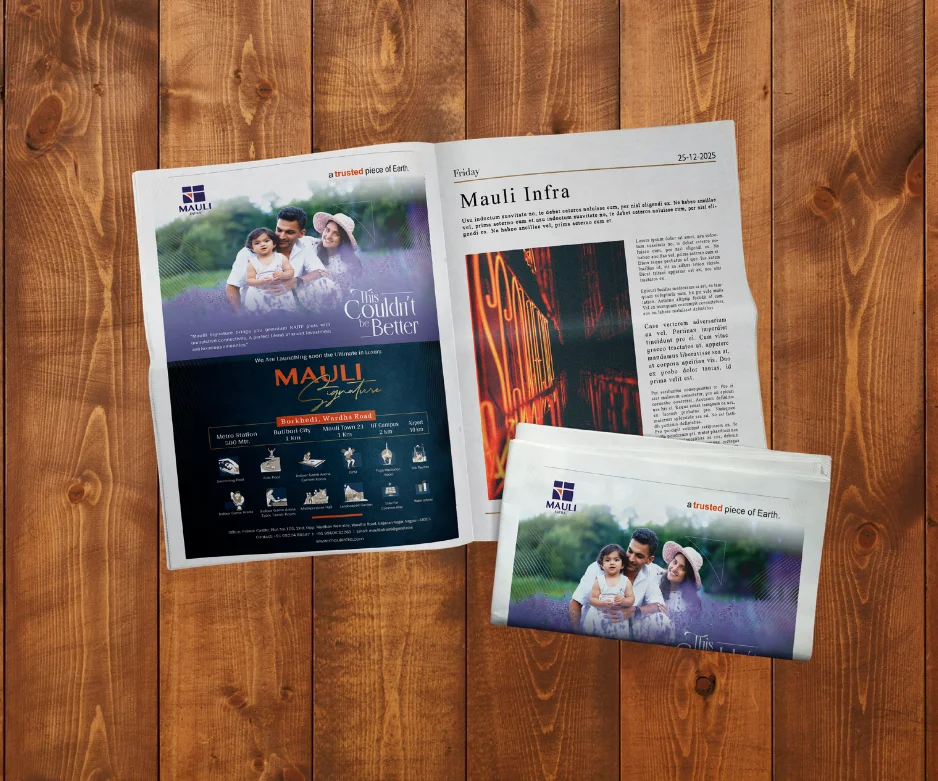 Mauli Infra Newspaper Cover